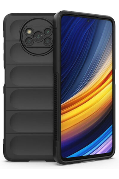 Techsuit Θωρακισμένη Πίσω Θήκη Σιλικόνης Μαύρη (Poco X3 NFC / X3 Pro)