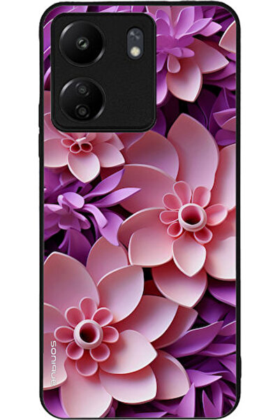 Other Θήκη Sonique Σειράς 3D Λουλουδιών για Xiaomi Redmi 13c 4g Poco C65 4g Ροζ