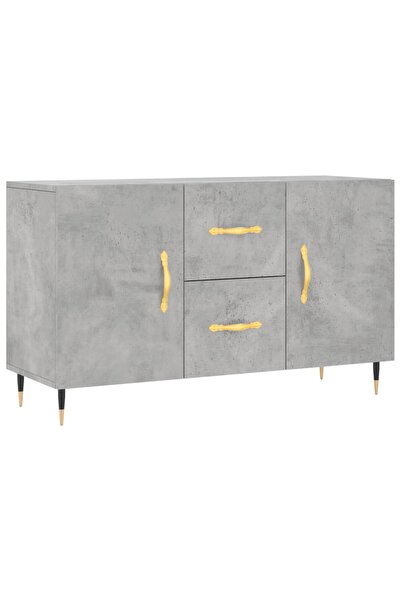 vidaxl Dulap, gri beton, 100x36x60 cm, lemn compozit