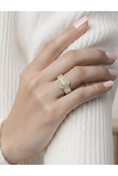 Monalisa Home Luxury Ring with Colorful Stones and Steel Pattern