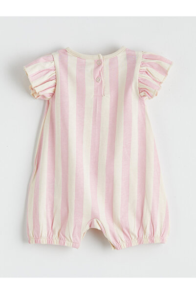 LC Waikiki Minnie Mouse Printed Cotton Baby Girl Jumpsuit