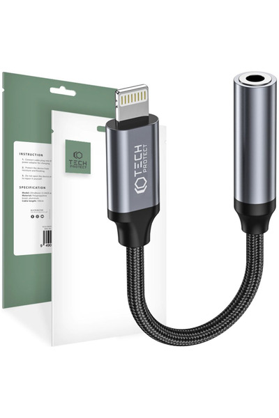 Tech-Protect Ultraboost Lightning Adapter For Mini Jack 3.5Mm For Apple