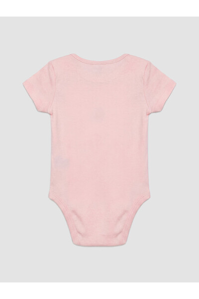 LC Waikiki Crew Neck Baby Girl Snap Bodysuit