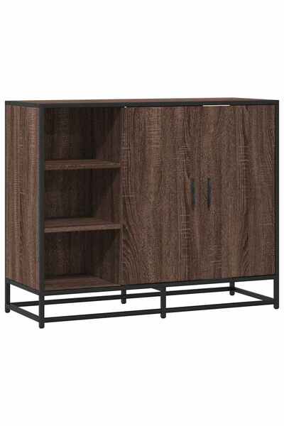 vidaxl Dulap, stejar maro, 92x35x76 cm, lemn prelucrat