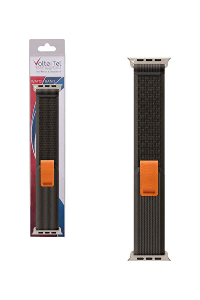 Other Λουράκι Volte-Tel Μαύρο (Apple Watch Ultra 49mm, Apple Watch 42/44/45/4...