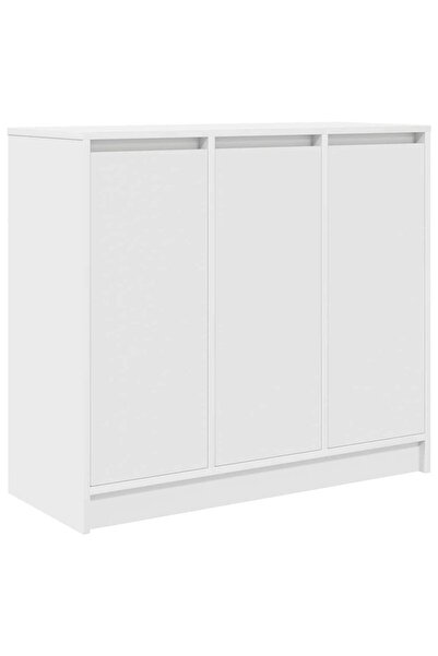 vidaxl Bufetă albă 85x34x76 cm din lemn prelucrat