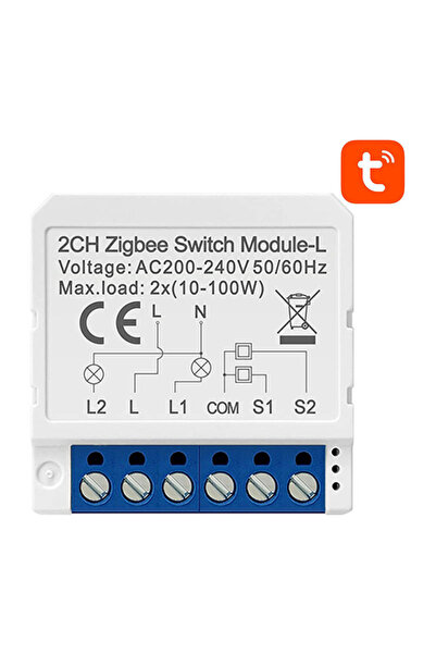 Avatto Comutator inteligent Zigbee pentru Tuya, fără fir neutru, cu monitorizare