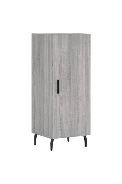 vidaxl Servantă, gri sonoma, 34,5x34x90 cm, lemn compozit