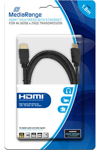 MediaRange Καλώδιο HDMI 1.4 Υψηλής Ταχύτητας 1080p 120Hz HDMI Αρσενικό - HDMI...