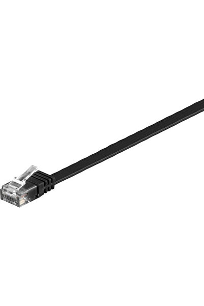 goobay Επίπεδο καλώδιο Ethernet U/UTP Κατηγορίας 6, 3μ, Μαύρο, Κωδικός: 95386