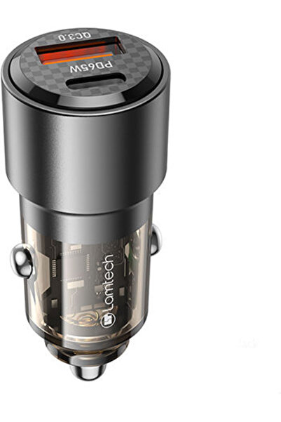 Lamtech Φορτιστής αυτοκινήτου 83W με θύρες: 1xUSB 1xType-C Μαύρο Κωδικός προϊ...