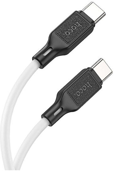 hoco. Hoco Καλώδιο USB 2.0 USB-C αρσενικό - USB-C 60W Λευκό 1μ (HOC-X90c-W)