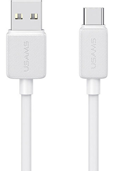 Usams US-SJ688 Καλώδιο USB 2.0 USB Type-C Αρσενικό - USB-A 15W Λευκό 1μ