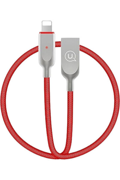 Usams SJ170 Πλεκτό Καλώδιο USB-A σε Lightning Κόκκινο 1.9μ (IPYSUSB203)