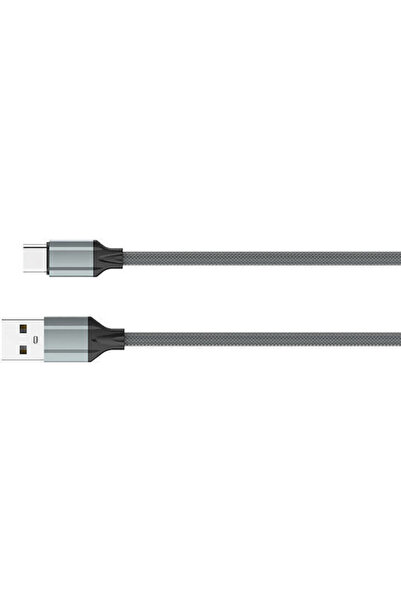 LDNIO LS441 Καλώδιο USB 2.0 USB-C Αρσενικό - USB-A 12W Γκρι 1μ