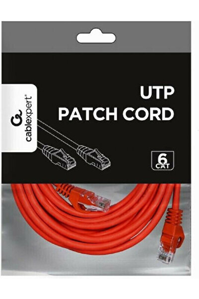 Cablexpert Καλώδιο Ethernet U/UTP Κατηγορίας 6 (Gigabit) 5μ Κόκκινο Κωδικός: ...