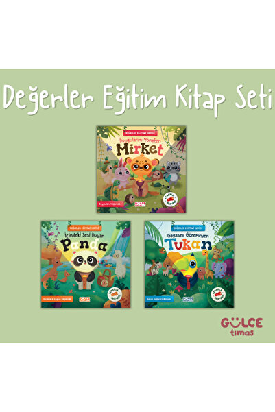 Gülce Kitap Değerler Eğitim Kitap Seti - Okul öncesi - 3-6 Yaş