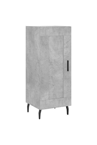vidaxl Servantă, gri beton, 34,5x34x90 cm, lemn compozit