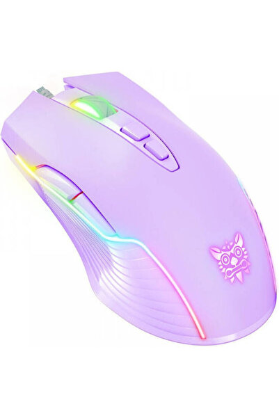 Onikuma CW905 RGB Ποντίκι Gaming 6400 DPI Μωβ