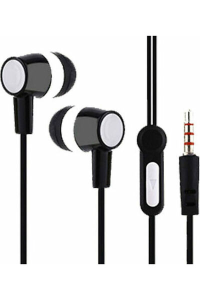 Lamtech LAM021356 Ενδοωτικά ακουστικά handsfree με βύσμα 3.5mm, Μαύρο