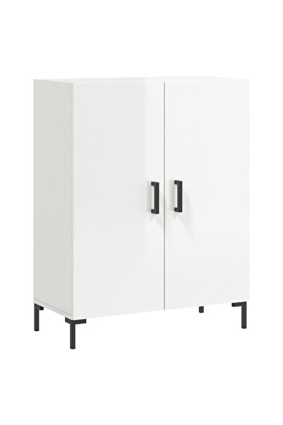 vidaxl Dulap, alb extralucios, 69,5x34x90 cm, lemn compozit