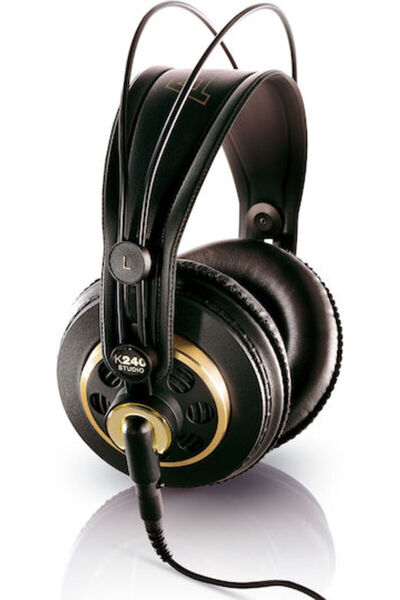 AKG K240 Ενσύρματα Ακουστικά Στούντιο Υπεραυτικά με Ραδιόφωνο, Μαύρα