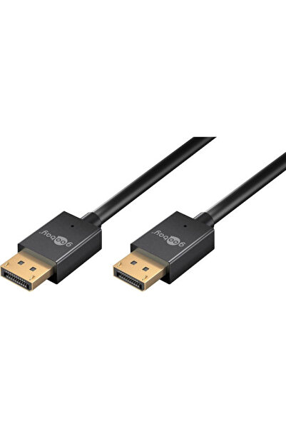 goobay Καλώδιο DisplayPort αρσενικό - DisplayPort αρσενικό 1μ Μαύρο (77442)