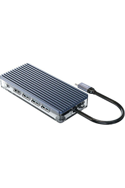 Orico WB-11P USB-C Σταθμός σύνδεσης με HDMI 4K PD Ethernet Γκρι