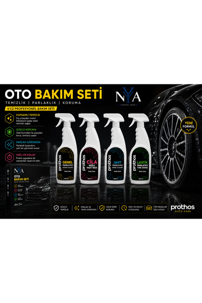 NYA Group NYA Ultimate Oto Bakım Seti – 4'lü Profesyonel Temizlik ve Parlaklı...