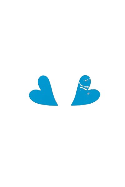 HAIArt Mini Heart Earrings - Lacquered Turquoise