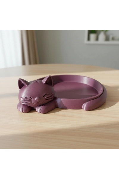 OEM Decorative Organizer with Cat Design, Small Objects Holder for Desk, Nigh...