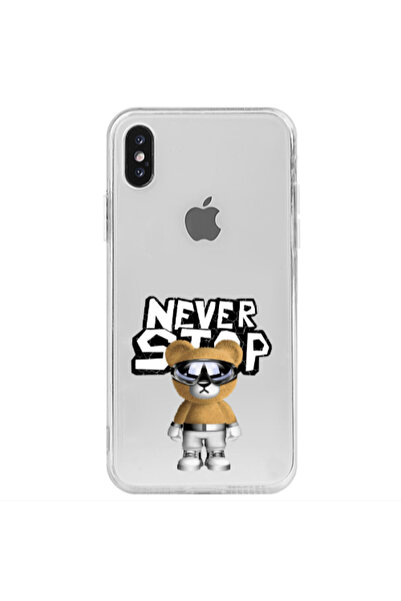 Other Apple iPhone Xs Never stop Transparent Silicone TPU Θήκη