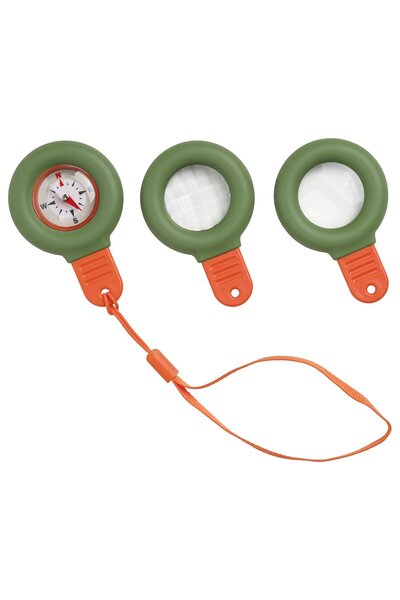 IKEA MAJBAGGE 3-piece nature exploration set, green/orange