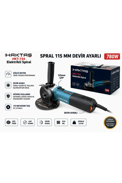 haktaş 780W ELEKTİRİKLİ SPRAL 125MM