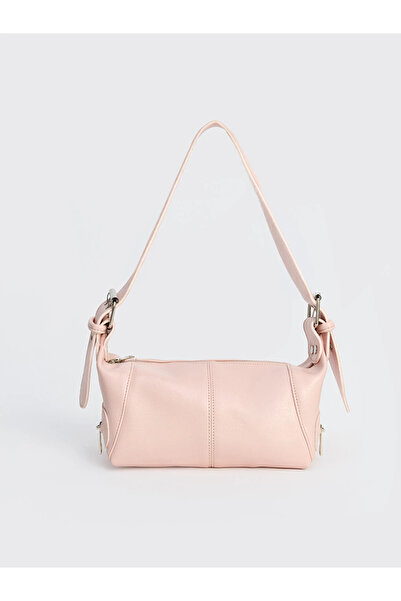 LC Waikiki Pink Leather Look Women's Shoulder Bag