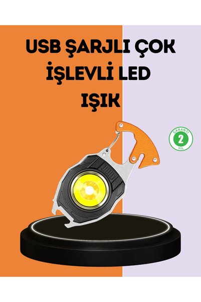Nevamel LED Işıklı Acil Durum Düdüklü Anahtarlık Fener