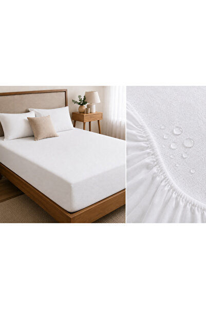 CAIAN Protecție Saltea Premium Impermeabilă cu Elastic, Frotir Alb Waterproof...