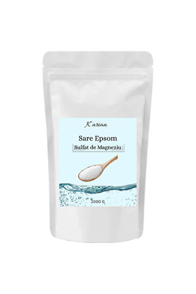 Karian Therapeutic Epsom Bath Salt, Magnesium Sulfate, 100% Pure, 1 Kg