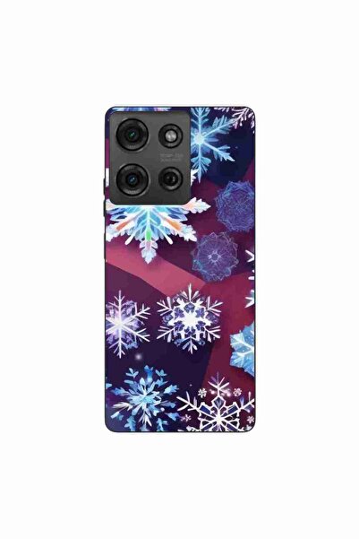 OEM Case compatible with Motorola Moto G75 Silicone Gel Tpu Snowflake Pattern