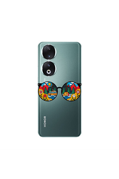 Other Honor 90 5G Round Glasses Transparent Silicone TPU Θήκη