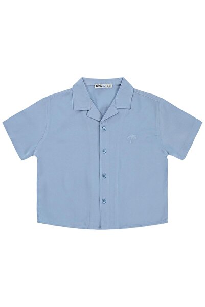 Civil Boys Basic Holiday Collar Shirt for 2-5 Years - Blue