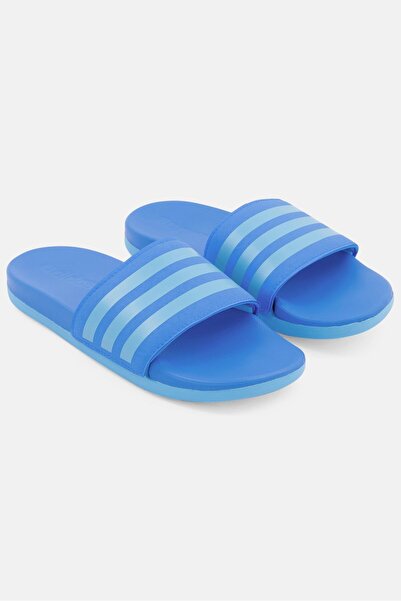 adidas Kids Boy Adilette Comfort Slip On Slides, Blue