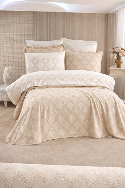DEMİR TEKSTİL Deniz Double Bridal Set