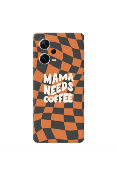 Other Xiaomi Redmi Note 12 5G Mama needs coffee Transparent Silicone TPU Θήκη
