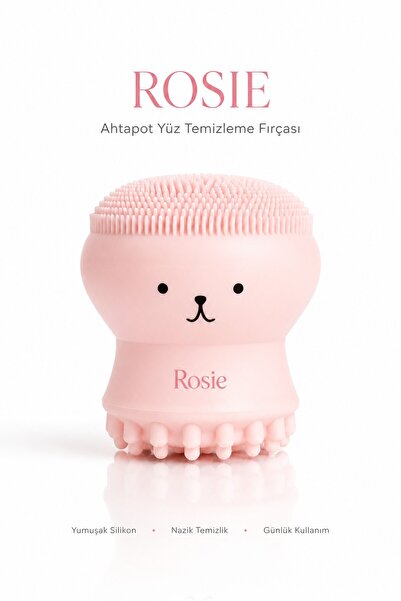 Rosie Ahtapot Yüz Temizleme Fırçası - Açık Pembe
