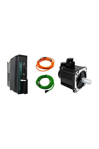 Derko 2kW Pulse Servo Set - M3H-132020BM1N0 Motor / AS-20P220 Sürücü / 9.6 Nm...