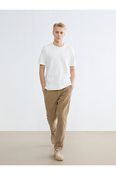 LC Waikiki Nevavm Standard Fit Velvet Men's Trousers with a Difference