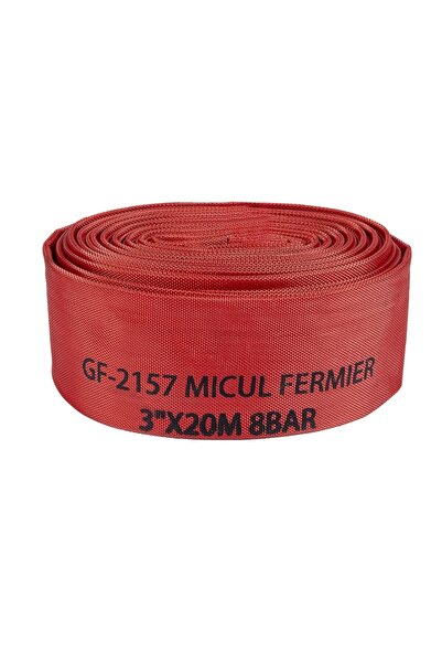 micul fermier Furtun de descărcare, 3'', 20m, 8 bar, fără capete, roșu, GF-2157