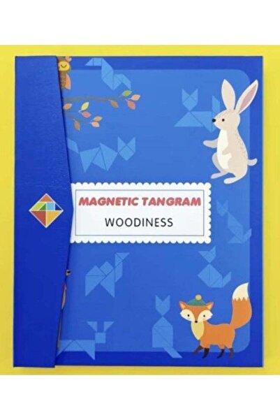Generic Magnetic Tangram Puzzle Set Wooden Pattern Learning Game for Kids