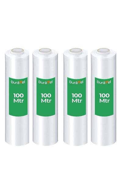 Duravel Clear Stretch Film Multi Use Strong Pallet Wrap Cling Film Tear Resis...